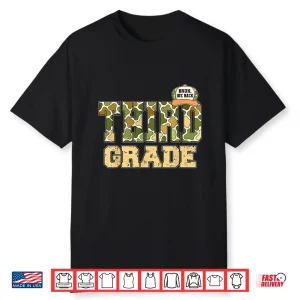 Third Grade Camouflage Back To School Bruh We Back Shirt