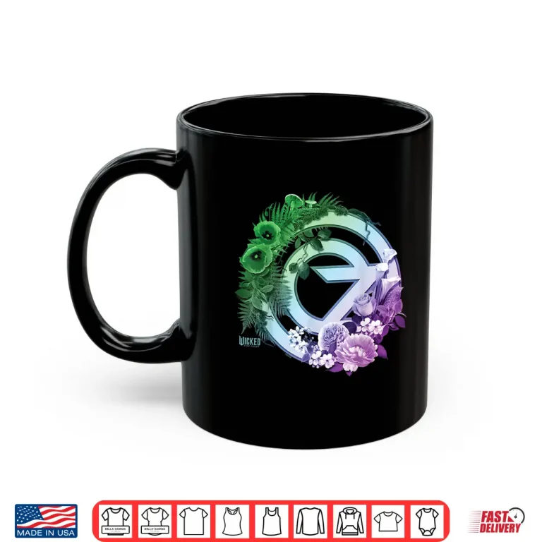 Mug Wicked For Good Oz Logo Floral and Vine Shirt