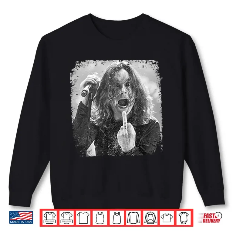 Sweatshirt Ozzy Osbourne Middle Finger Shirt