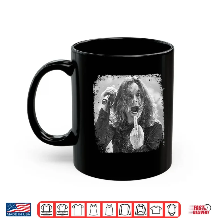 Mug Ozzy Osbourne Middle Finger Shirt