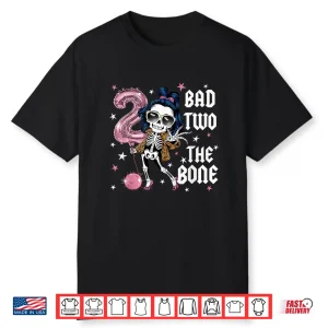 Bad Two The Bone Party Decorations 2Nd Birthday Shirt