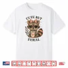 Cute Feral Funny Colourful Racoon With Sunglasses Racoon Shirt