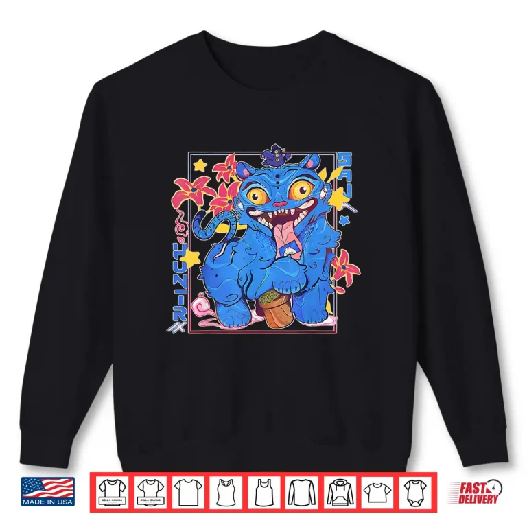 Sweatshirt Derpy Tiger Japanese Art Funny Shirt