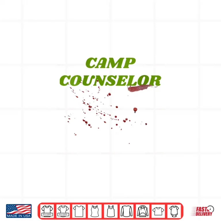 Design Horror Fan 80s Movie Camp Counselor Blood Halloween Costume Shirt