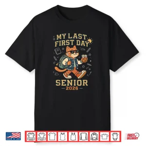 My Last First Day Senior 2026 Cat Back To School Cool Class Shirt