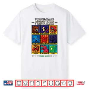 Dungeons & Dragons Wizards Of The Coast Monster Select Menu Shirt