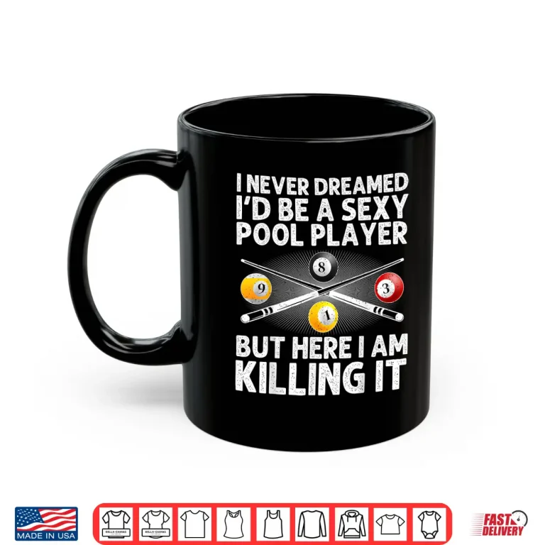 Mug Best Pool Design For Men Women Billiards Lover Pool Player Shirt