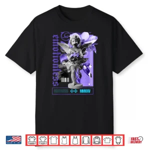 Emotionless 8 Aqua Matching Tee Color Match Graphic Shirt