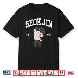 Seokjin Est 1992 Cute Chibi Style Fans Gift Shirt