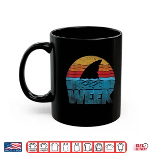 Mug Shark Fin Week 2025 Shark Lover Ocean Wildlife Summer Shirt