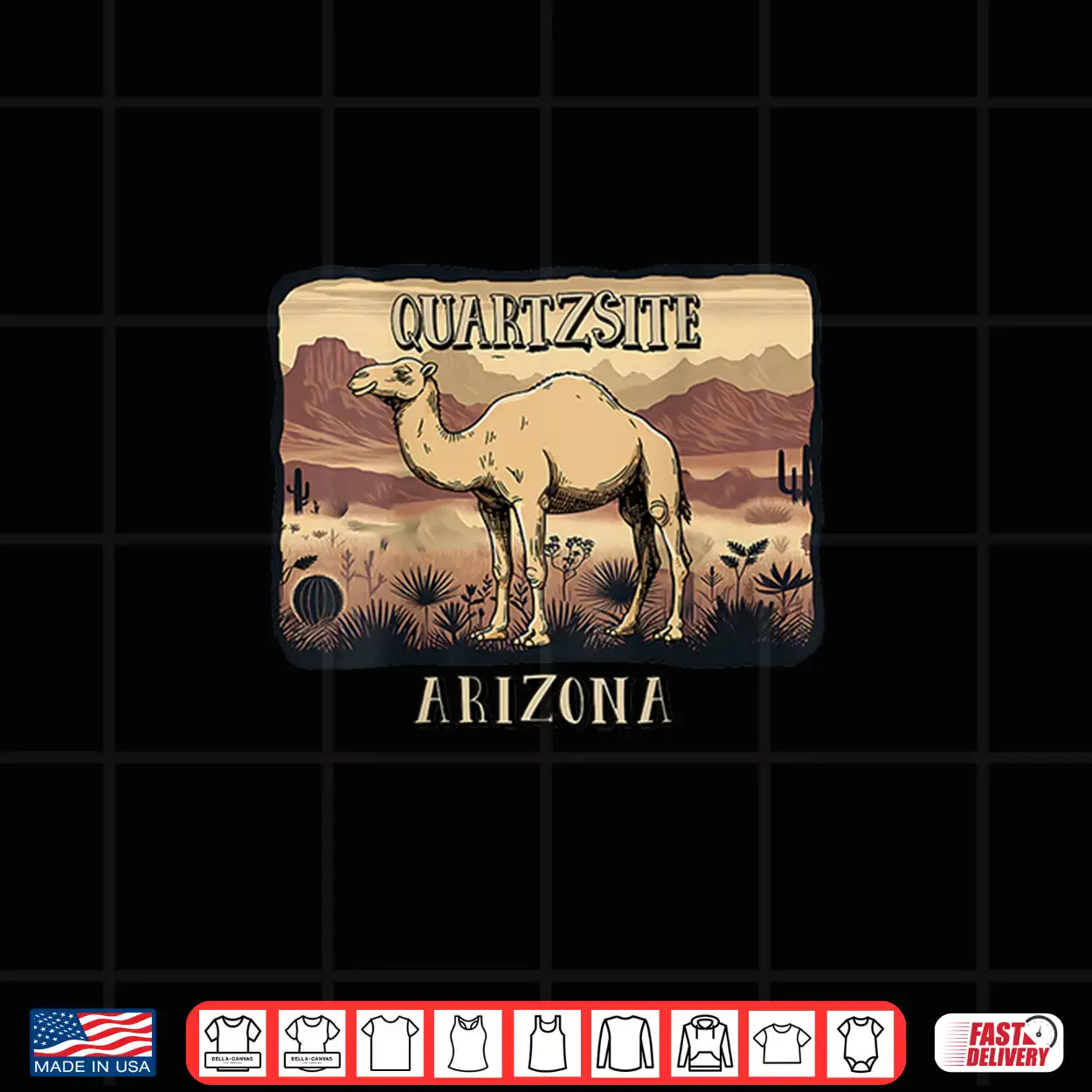 Quartzsite Arizona Camel Shirt Quartzsite Arizona Camel Shirt