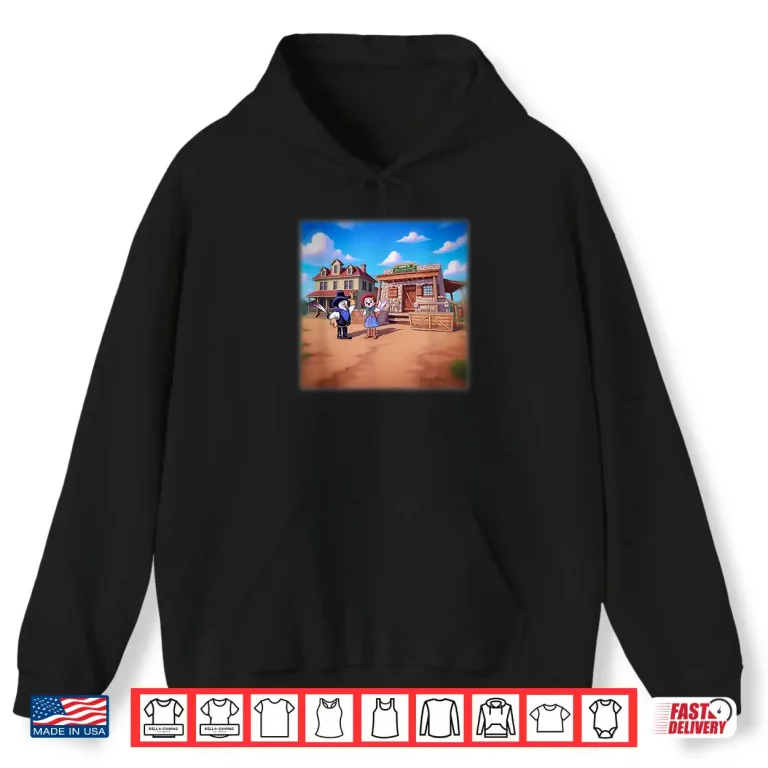 Hoodie Fun Scissortail Cowboy and his Best Girly Shirt