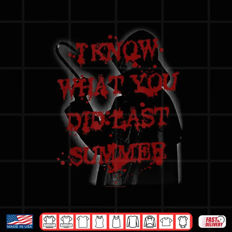 Design I Know What You Did Last Summer Bloody Hook Retro Horror Shirt