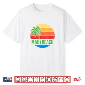 Maui Beach Palm Sunrise Shirt
