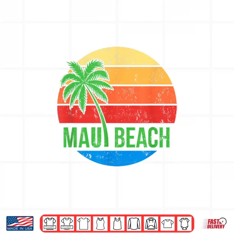 Design Maui Beach Palm Sunrise Shirt