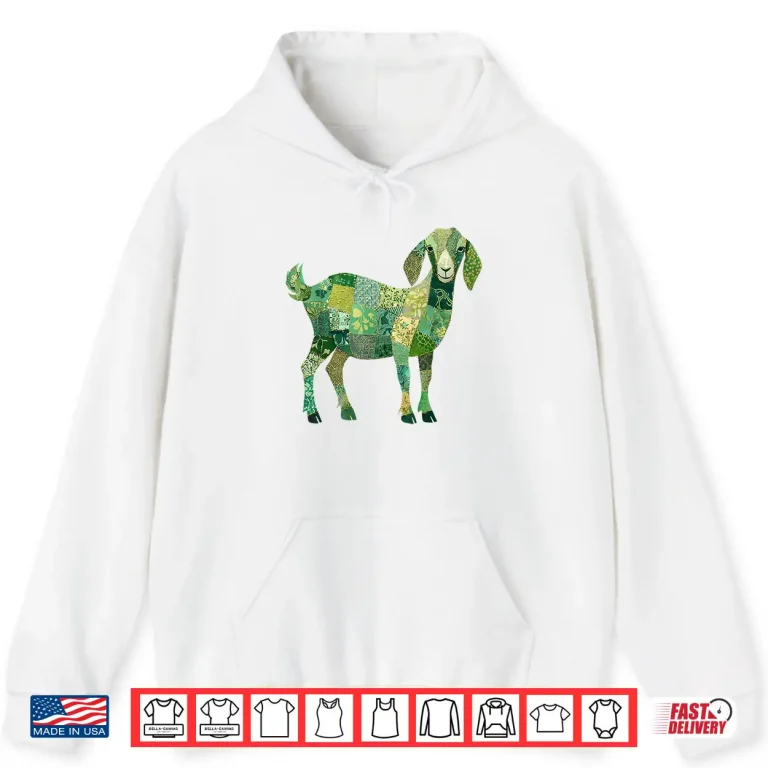 Hoodie Patchwork Nubian Dairy Goat Shirt