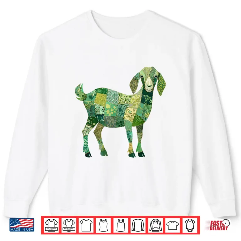 Sweatshirt Patchwork Nubian Dairy Goat Shirt