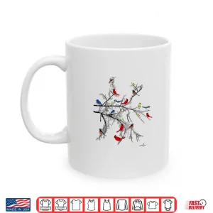 Mug Birds Perched On Tree Virginia Wright Shirt