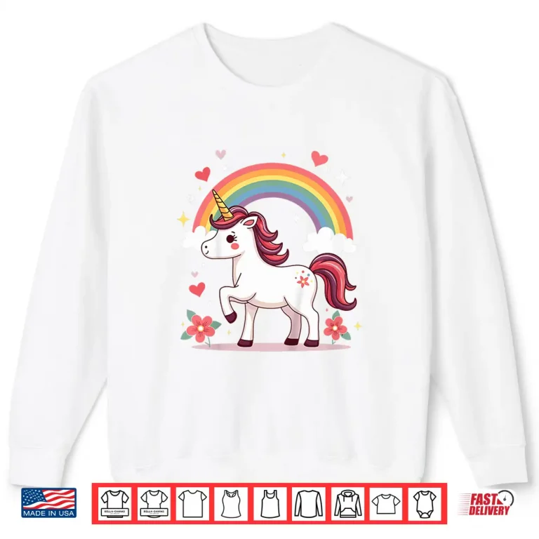 Sweatshirt Magical Unicorn Cute Pastel Magic Animal Shirt