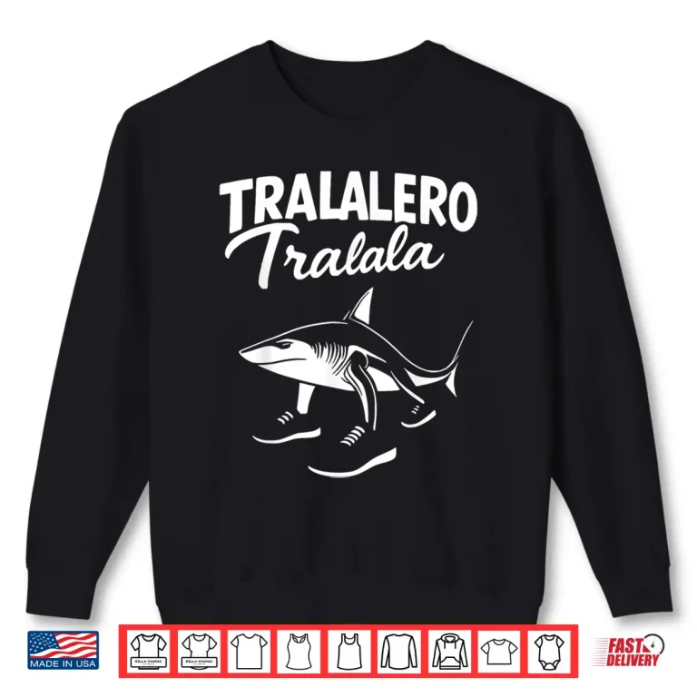 Sweatshirt Tralalero Tralala Shark Italian Brainrot Meme Shirt