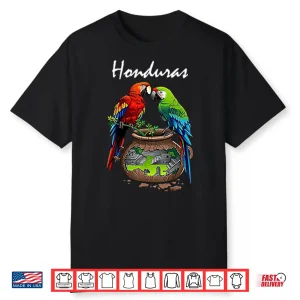 Honduras Parrots And Cultural Landscape Shirt