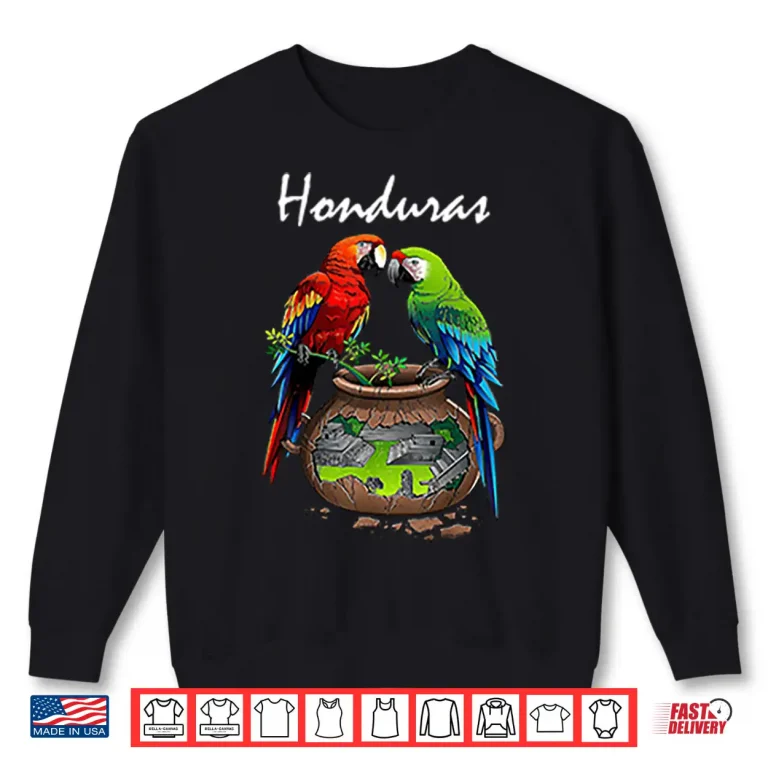 Sweatshirt Honduras Parrots And Cultural Landscape Shirt