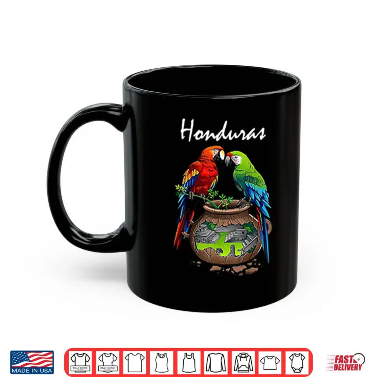 Mug Honduras Parrots And Cultural Landscape Shirt