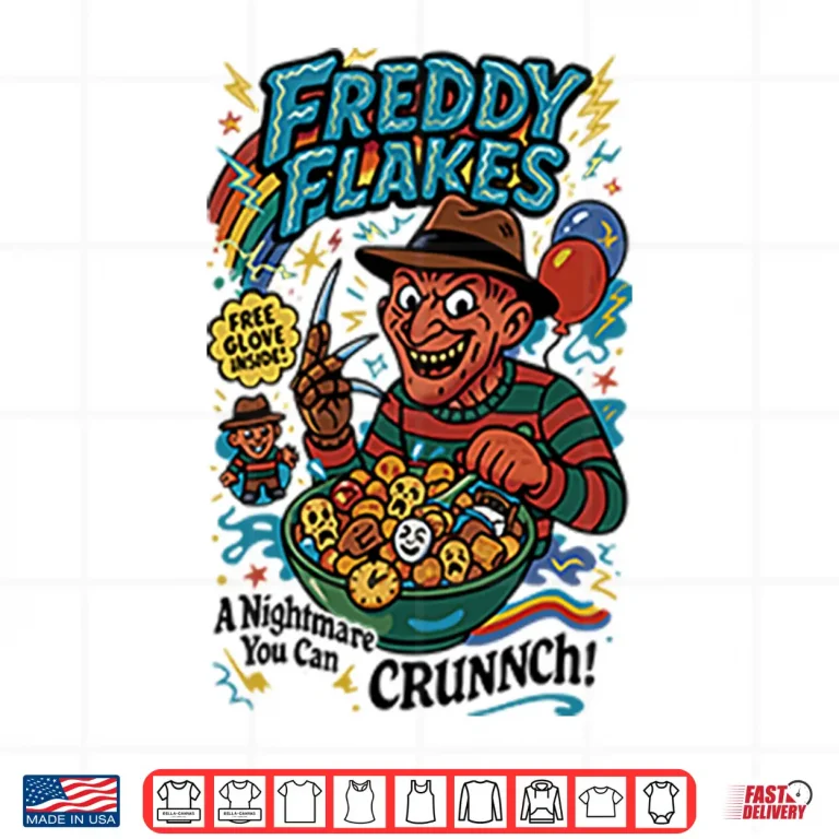 Design Freddy Flakes Free Glove Inside A Nightmare You Can Crunnch Shirt
