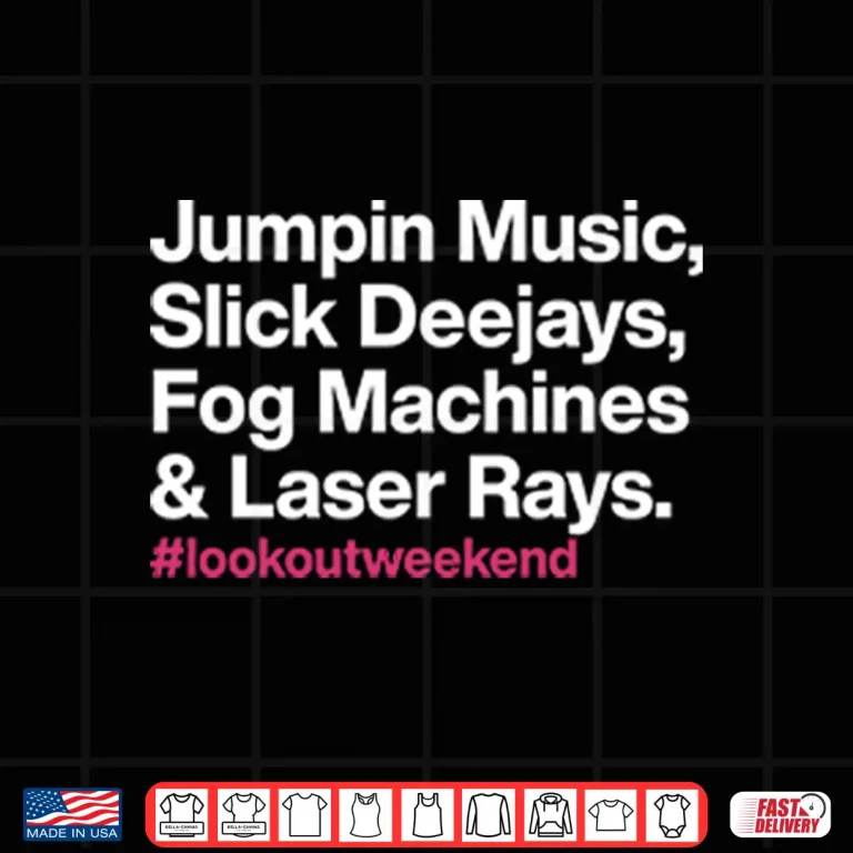 Design Jumpin Music Slick Deejays Fog Machines And Laser Rays Shirt 1