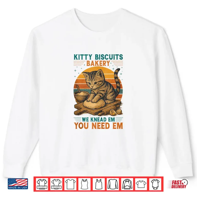 Sweatshirt Kitty Biscuits Bakery Cat Shirt