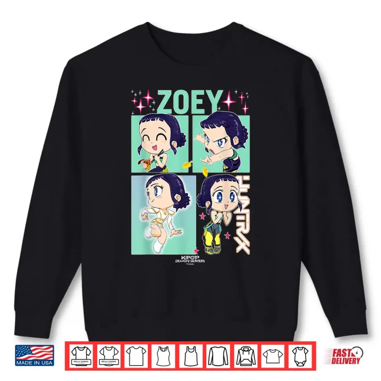 Sweatshirt Zoey KPop Demon Hunters Cute Chibi Shirt