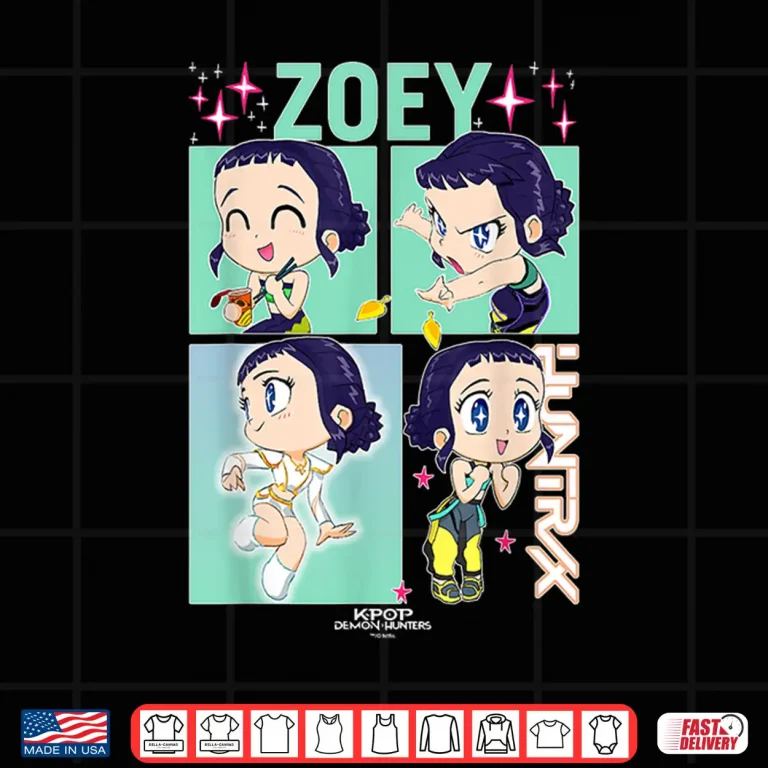 Design Zoey KPop Demon Hunters Cute Chibi Shirt
