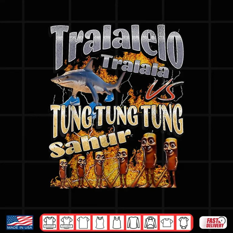 Design Tung Tung Tung Sahur Tralalero Tralala Italian Brainrot Meme Shirt