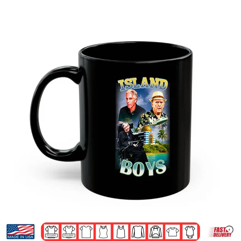 Mug Island Boys Jeffrey Epstein Donald Trump Stephen Hawking Shirt