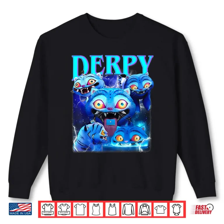 Sweatshirt Cute Derpy Tiger Vintage Shirt