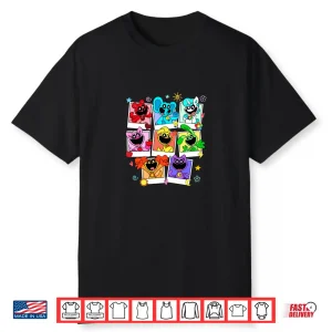 Poppy Playtime Colorful Polaroid Smiling Critters Group Shot Shirt