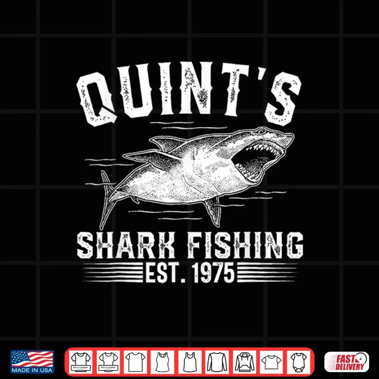 Design Quints Shark Fishing 1975 Shirt
