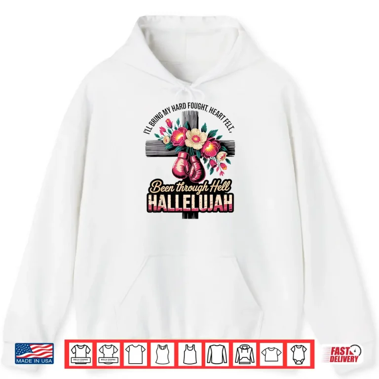 Hoodie Brandon Hard Fought Hallelujah Praise Jesus Christian Shirt