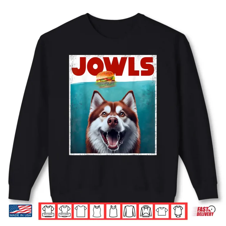 Sweatshirt JOWWLS Red Husky Jowls Burger Shirt