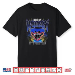 Poppy Playtime Huggy Wuggy It’S Play Time Distressed Poster Shirt
