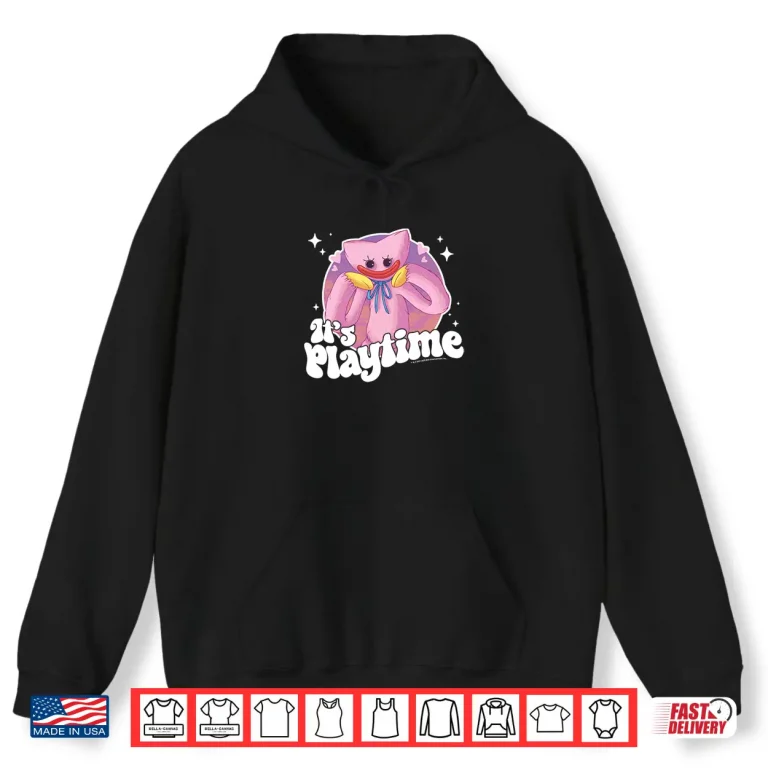 Hoodie Poppy Playtime Kissy Missy Its Playtime Lovely Portrait Shirt