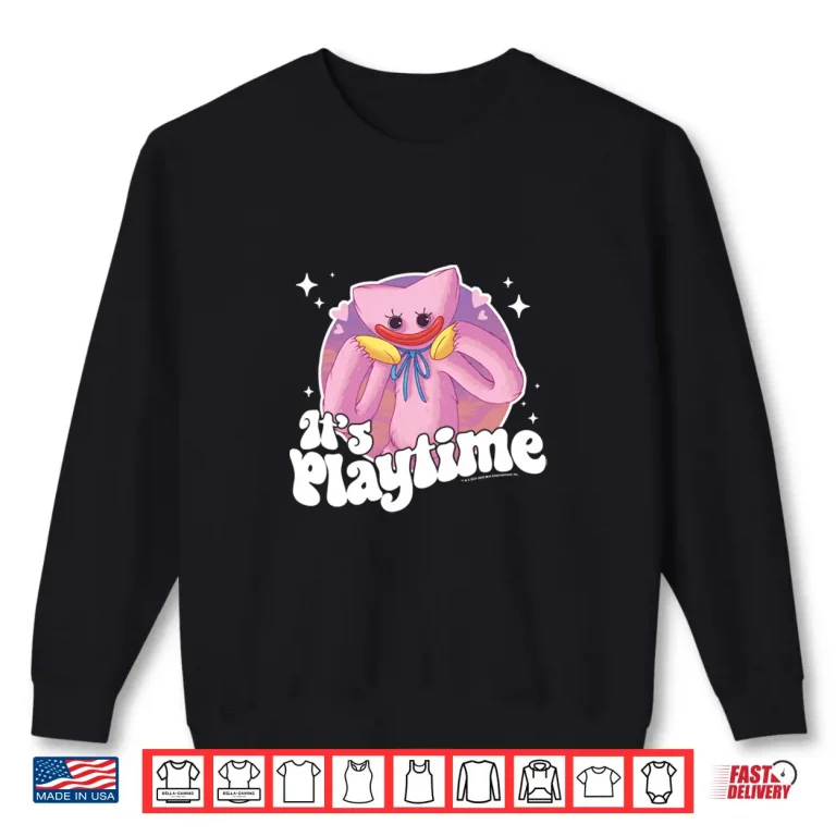 Sweatshirt Poppy Playtime Kissy Missy Its Playtime Lovely Portrait Shirt