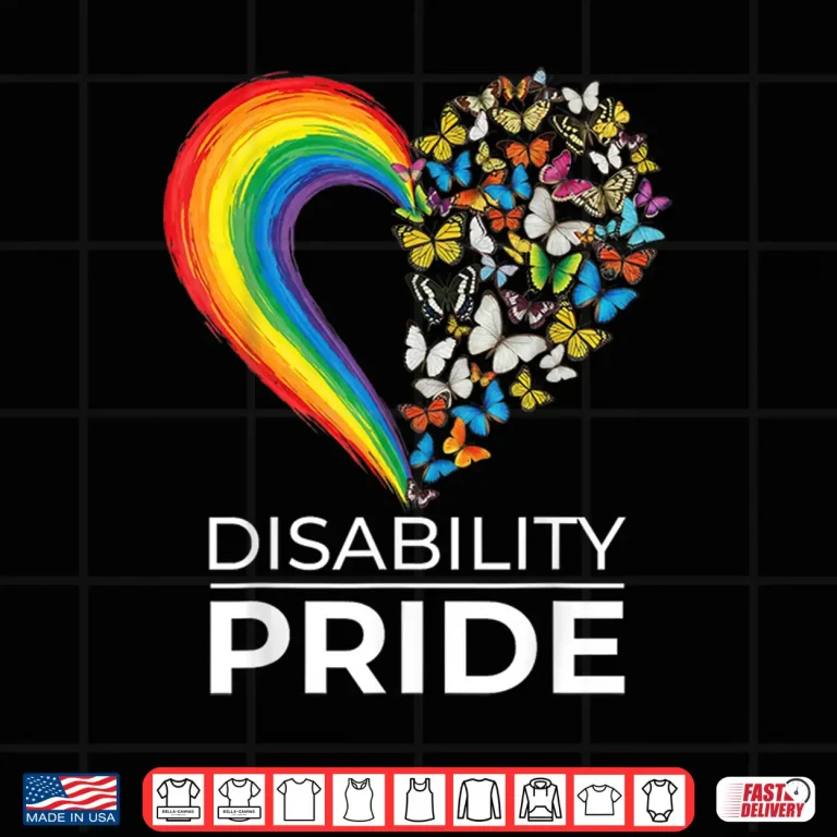 Design Disability Pride Flag July Disabled Pride Month Awareness Shirt 1