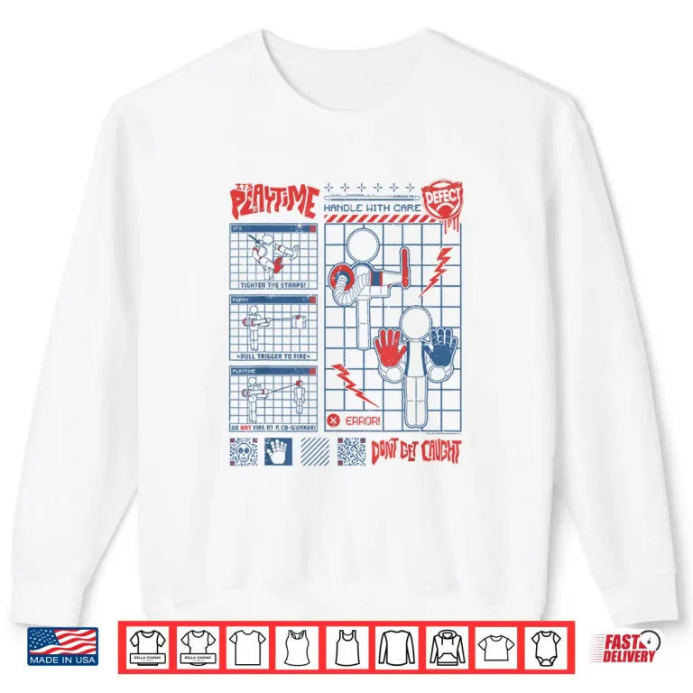 Sweatshirt Poppy Playtime Its Playtime Player Instruction Manual Shirt 1