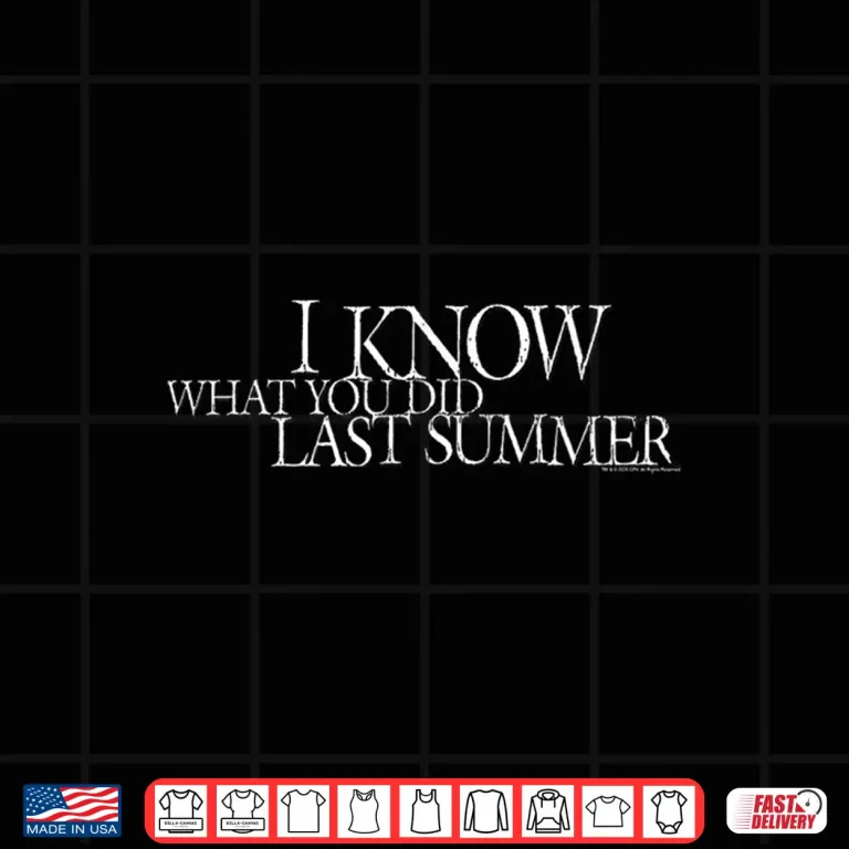 Design I Know What You Did Last Summer White Movie Logo Horror Shirt 1