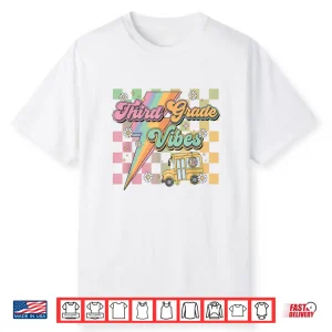 Retro Third Grade Vibes Back To School Shirt