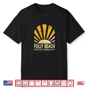 Womens Folly Beach Sc Sunny Folly Beach South Carolina Shirt