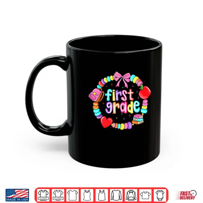 Mug First Day Of 1st Grade Friendship Bracelet Back To School Shirt