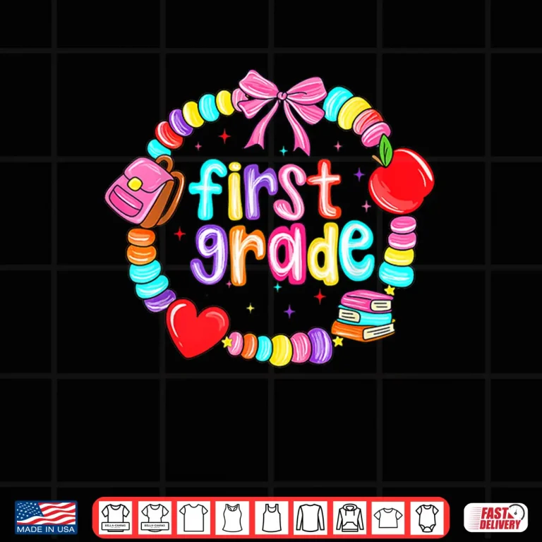Design First Day Of 1st Grade Friendship Bracelet Back To School Shirt