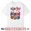 Hello Second Grade Preppy Back To School Boy Girl Teacher Shirt